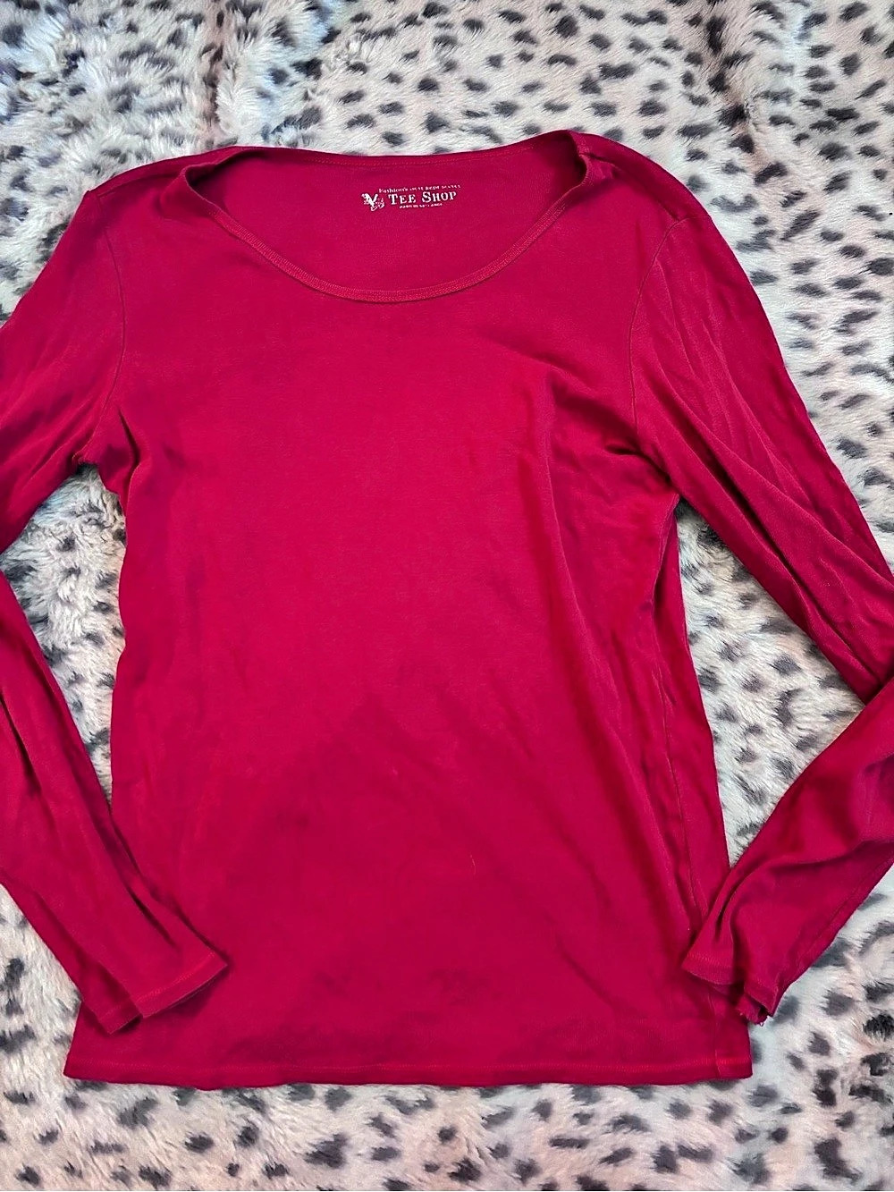 Y2K Victoria’s secret Long Sleeve Scoop Neck Top in Pink Like New